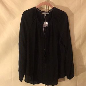 Gorgeous silk Daniel Rainn tassel tie tunic beauty